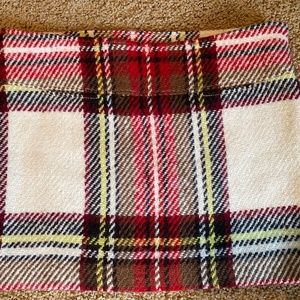 Burberry Wool Plaid Mini Skirt 10
